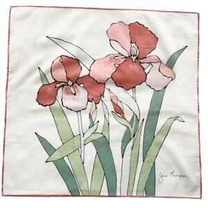 Jim Thomson fine cotton iris design scarf
